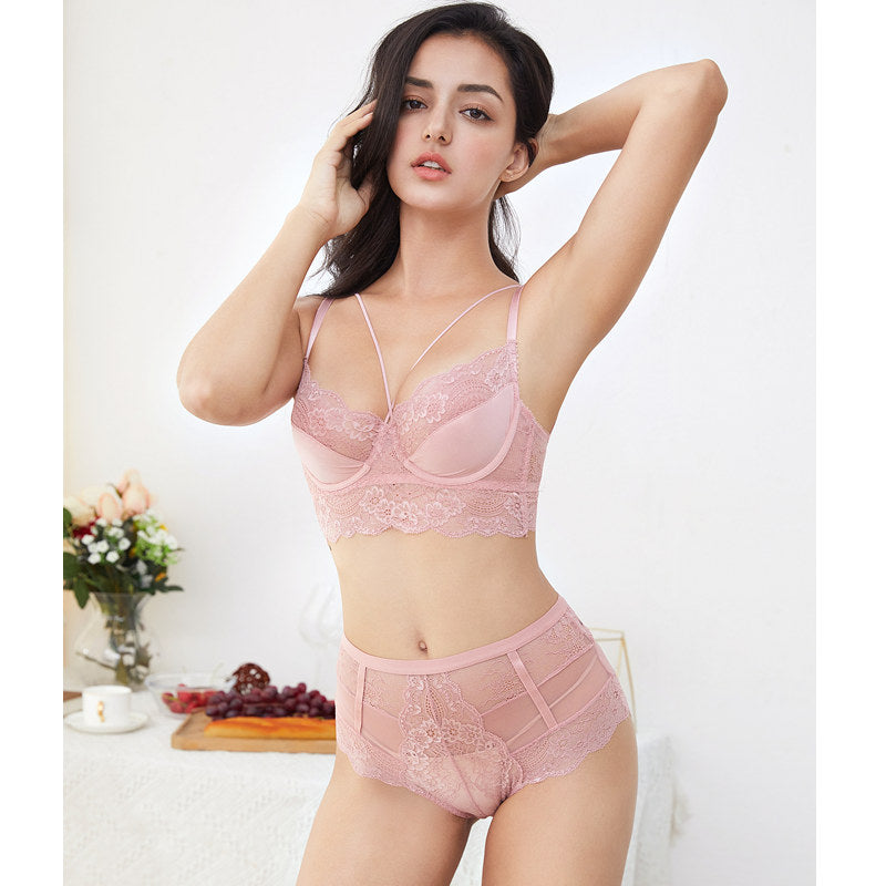French Style Floral Lace Underwear Set